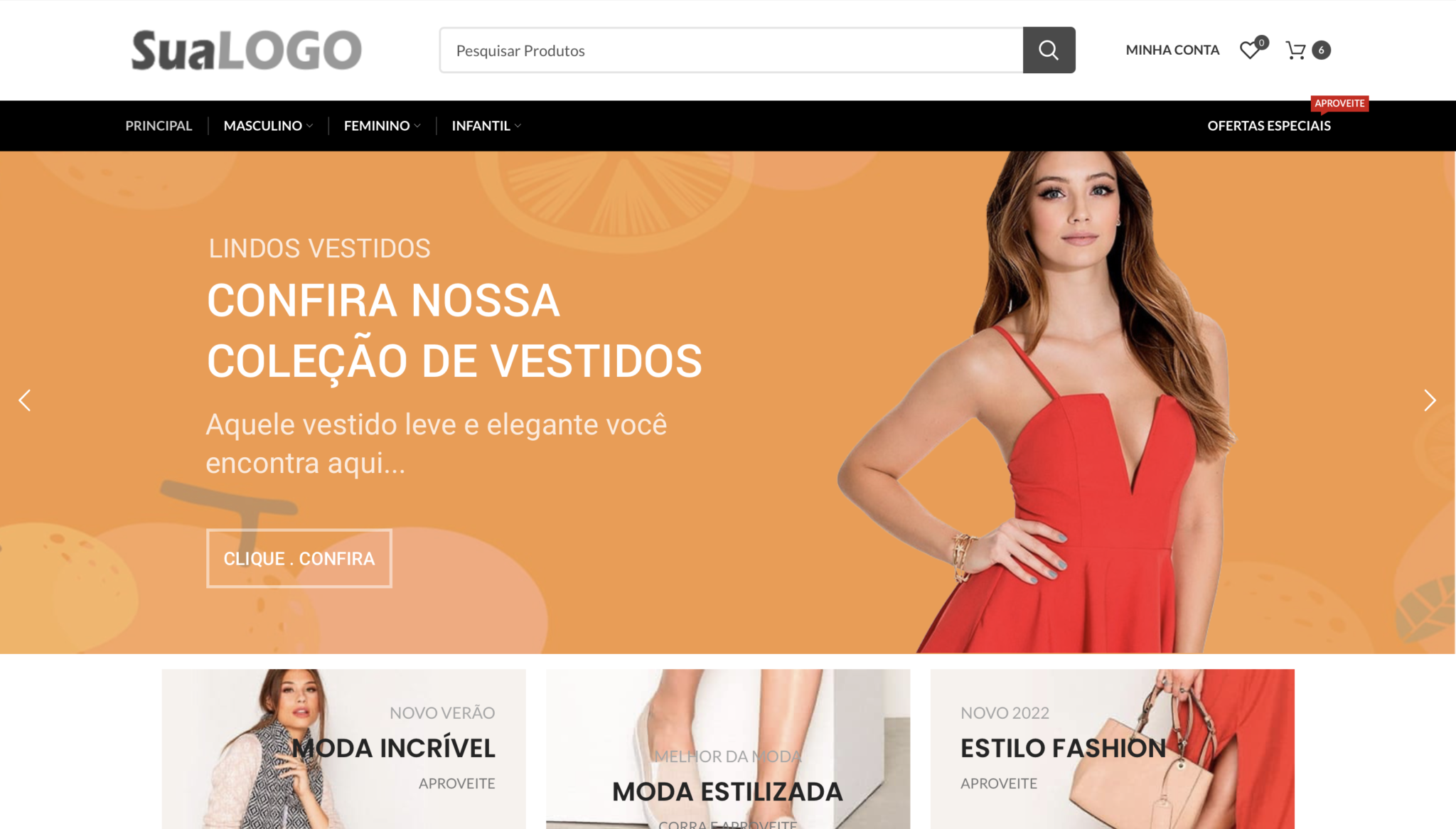 Exemplo de loja virtual Tloja
